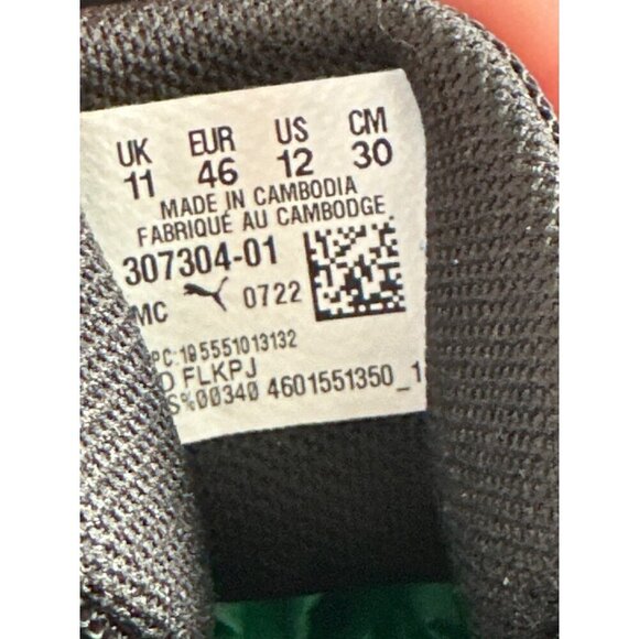 PUMA Driftcat BMW Black Lace Up Logo Blue Red Motorsport Leather Size 12 - Picture 10 of 11